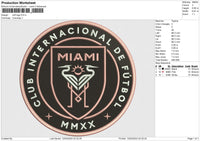 Cidf logo Embroidery File 6 size