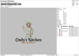 Kitchentext 02 Embroidery File 6 sizes