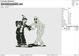 Clown Ghost 7425 Embroidery File 6 size