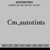 Autotintstext Embroidery File 6 sizes