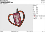 Coca Cola Cherry Embroidery File 6 size