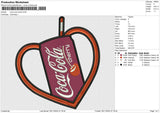 Coca Cola Cherry Embroidery File 6 size