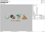 Coconut0605 Embroidery File 6 sizes