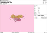 Confettitext Embroidery File 6 sizes