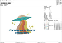 Cosmic Embroidery File&nbsp;6 size