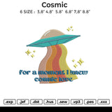 Cosmic Embroidery File&nbsp;6 size