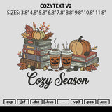 Cozytext V2 Embroidery File 6 sizes