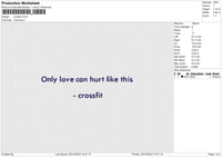 Crossfit Embroidery File 6 size