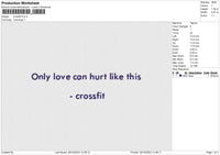 Crossfit Embroidery File 6 size