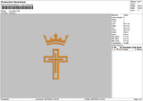 Cross Glory Embroidery File 6 sizes