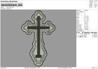 Cross Jesus Embroidery File 6 size