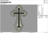 Cross Jesus Embroidery File 6 size