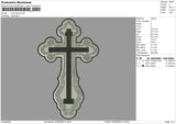 Cross Jesus Embroidery File 6 size