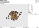 Dadome Logo Embroidery File 6 size