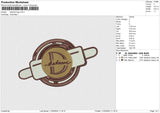 Dadome Logo Embroidery File 6 size