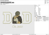 Dad photo 050225 Embroidery File 6 size