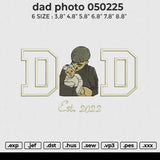 Dad photo 050225 Embroidery File 6 size