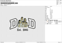 Dad Photo 230625 Embroidery File 6 size