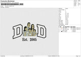 Dad Photo 230625 Embroidery File 6 size