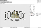 Dad Photo 230625 Embroidery File 6 size