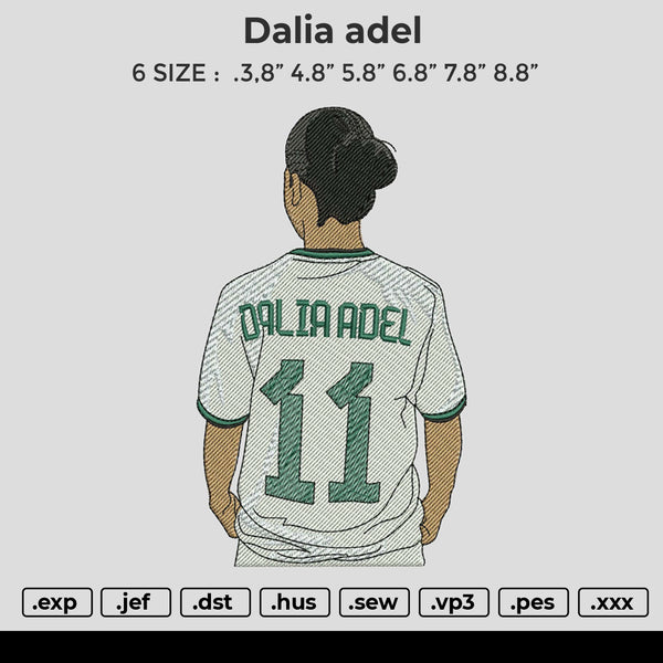 Dalia Adel Embroidery File 6 size