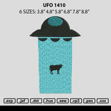 Ufo 1410 Embroidery File 6 sizes