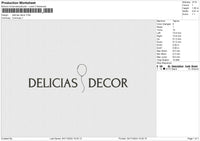 Delicias Decor Embroidery File 6 size