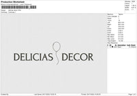 Delicias Decor Embroidery File 6 size