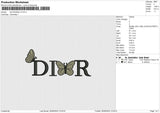 Dior Butterfly v3 Embroidery File 6 size