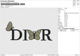 Dior Butterfly v3 Embroidery File 6 size