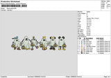 Ghosts 1508 Embroidery File 6 sizes