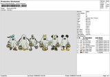 Ghosts 1508 Embroidery File 6 sizes