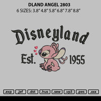 Dland Angel 2803 Embroidery File 6 sizes