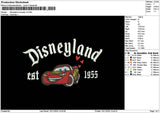 Dland Mcqueen V3 Embroidery File 6 sizes