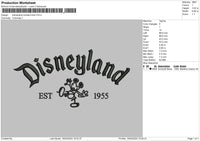 Mickeyland 02 Embroidery File 6 sizes