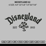 Mickeyland 02 Embroidery File 6 sizes