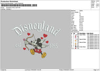Dland Mickey Cupid Embroidery File 6 sizes