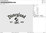 Disneyland mickey v3 Embroidery File 6 size