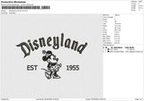 Disneyland minnie v3 Embroidery File 6 size