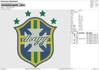 Dkayy Brazil Embroidery File 6 size