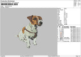 Dog 0304a Embroidery File 6 sizes
