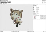 Dog 111123 Embroidery File 6 size