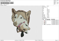 Dog 111123 Embroidery File 6 size