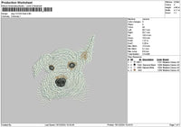 Dog 1312a Embroidery File 6 sizes