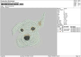 Dog 1312a Embroidery File 6 sizes