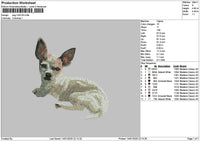 Dog 1401a Embroidery File 6 sizes