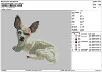 Dog 1401a Embroidery File 6 sizes