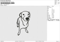Dog 1410223 Embroidery File 6 size