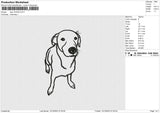 Dog 1410223 Embroidery File 6 size