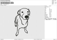 Dog 1410223 Embroidery File 6 size